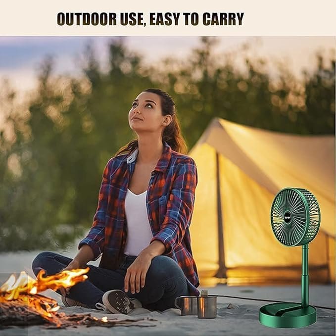 Desk Green Fan - Material: Plastic