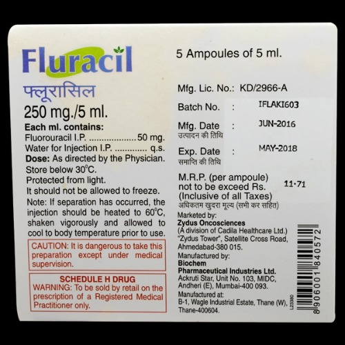Fluracil 250 mg Injection