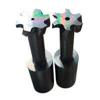 Solid Carbide Woodruff Cutter - Color: Silver