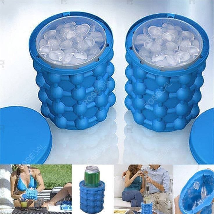 Silicone Ice Cube Maker - Color: Blue
