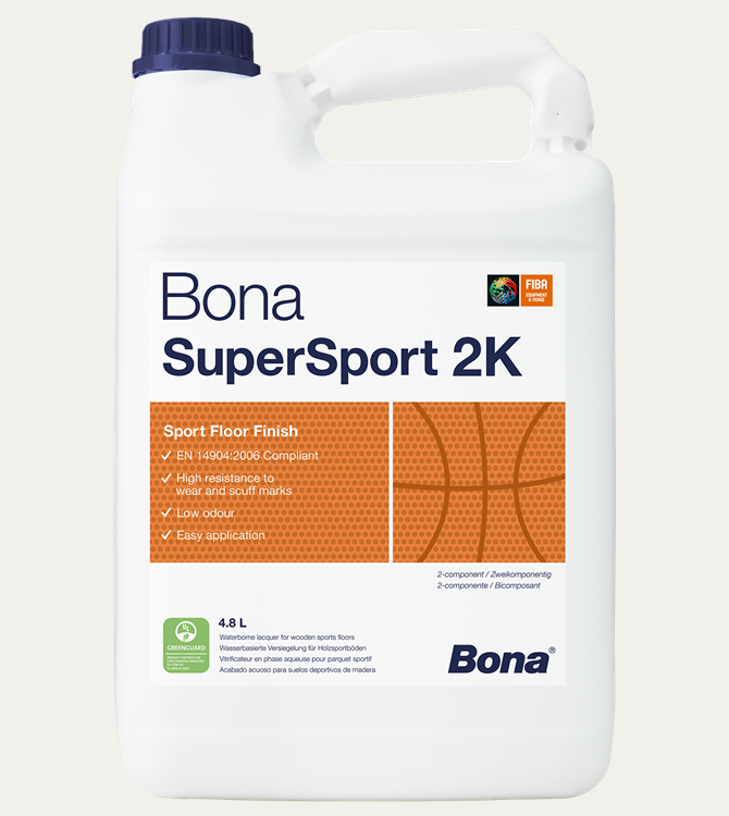 Bona Supersport 2k Sports Floor Lacquer Bona Supersport Hd Sports Flooring Finish - Application: Brush