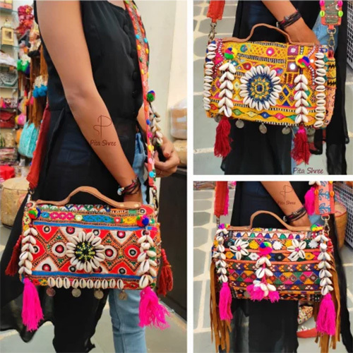 Banjara Boho Shoulder Bag - Color: Multicolor