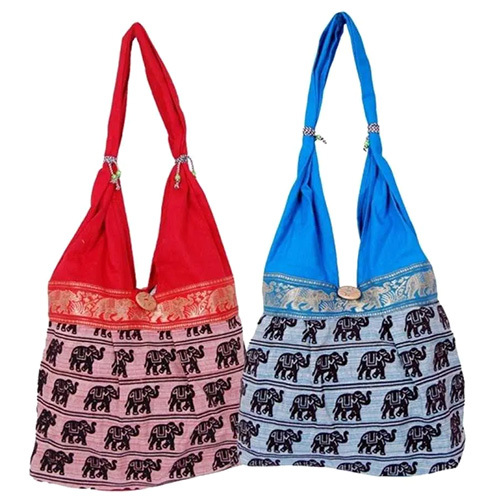 Ladies Elephant Shoulder Bag - Color: Multicolor