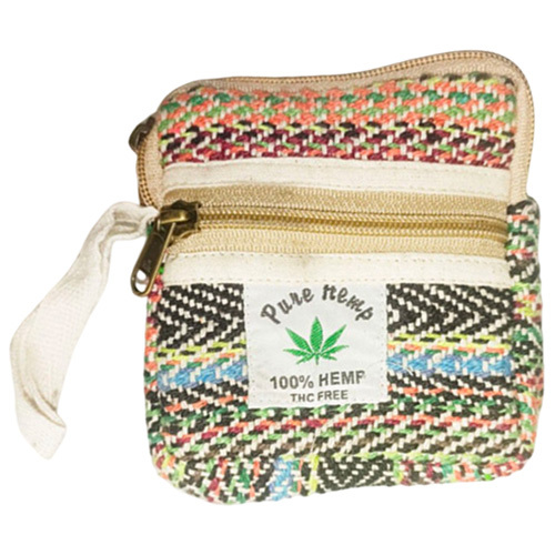 Squarehemp Pouch - Color: Multicolor