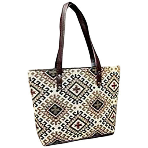 Ladies Jakard Office Bag - Color: Multicolor