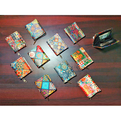 Mini Wallet Cum Coin Pouch - Color: Multicolor