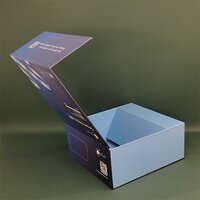 Magnetic Rigid Packing Collapsible Box - Color: Multi Coloured