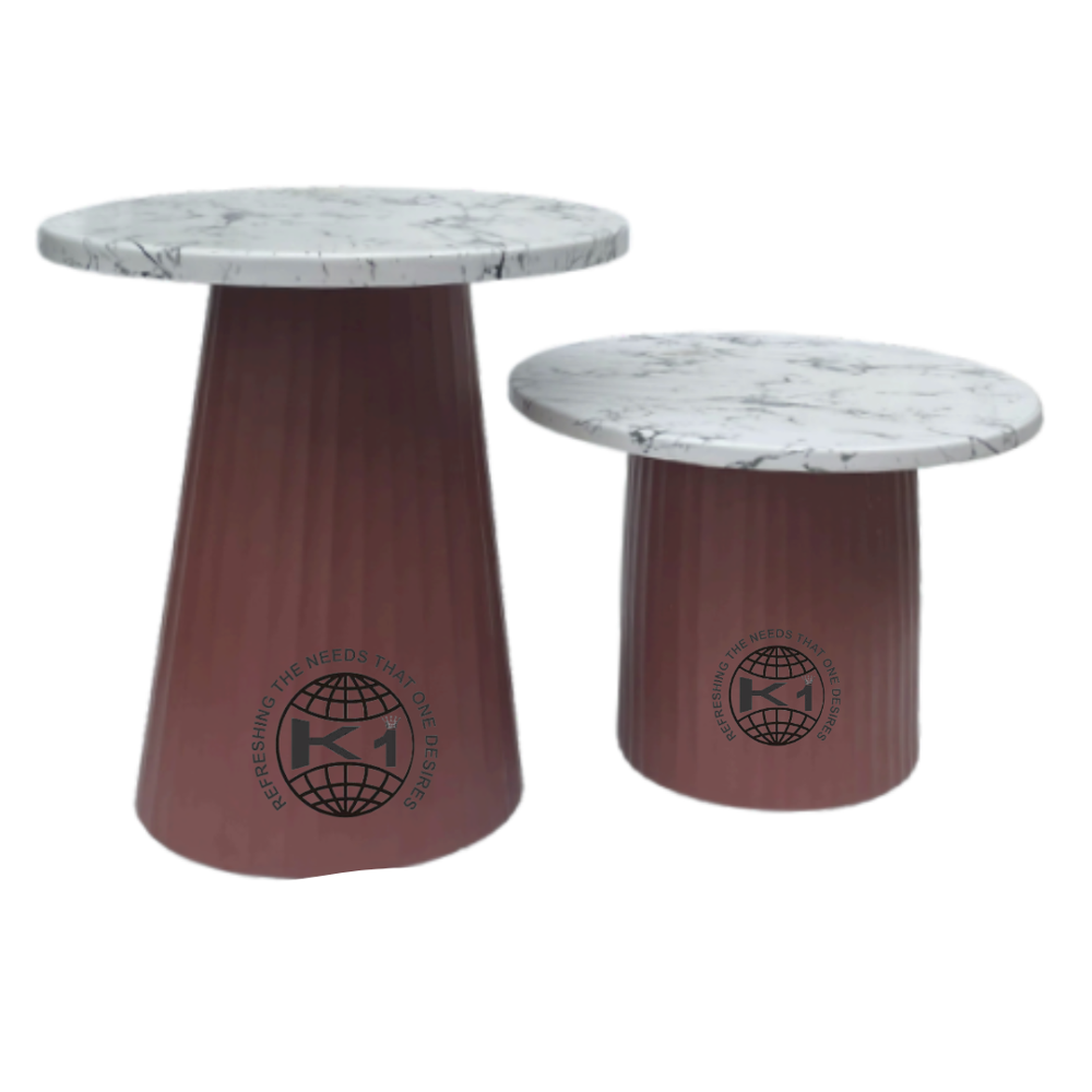 Klara Metal Mushroom Style Riser - Color: Brown & Golden