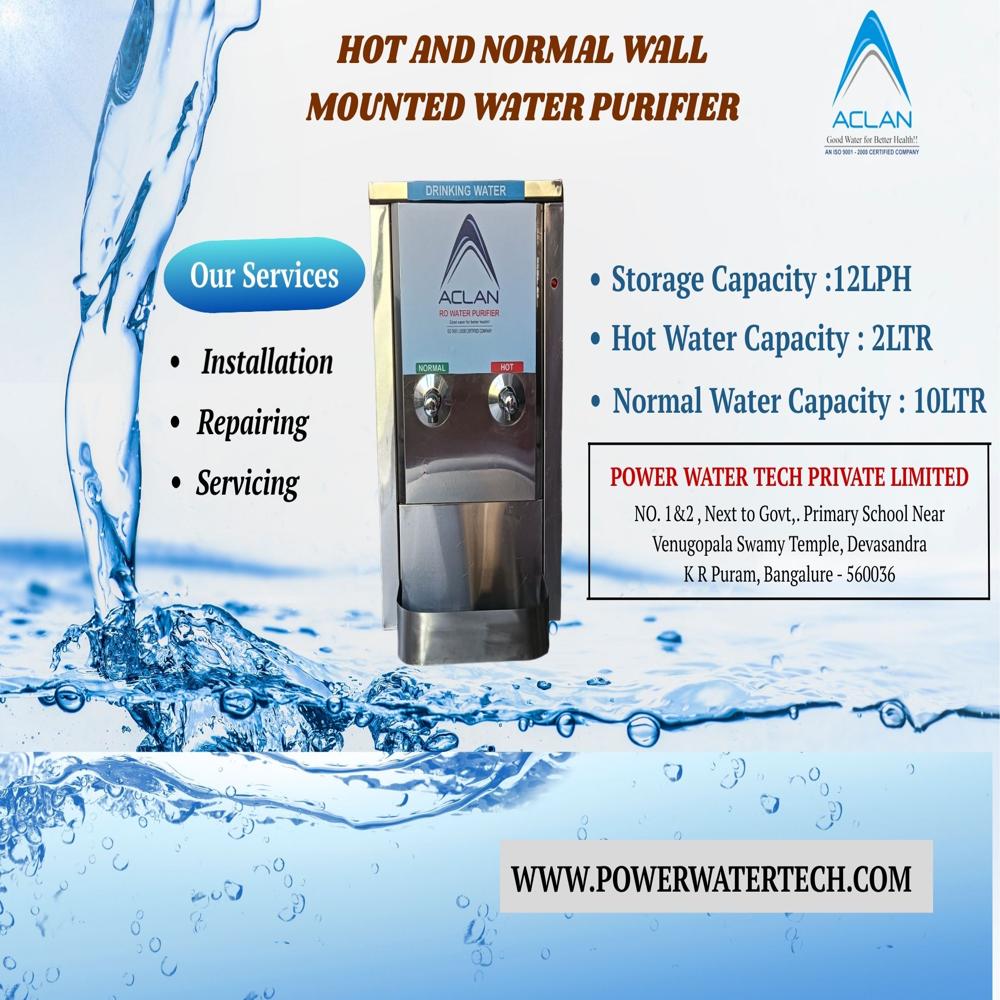 HOT AND NORMAL WALL MOUNTED WATER PURIFIER