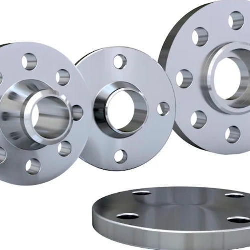 Inconel Flanges - Stainless Steel, 0-1 Inch Round Shape | Silver Color, Grade 304-304l-304h