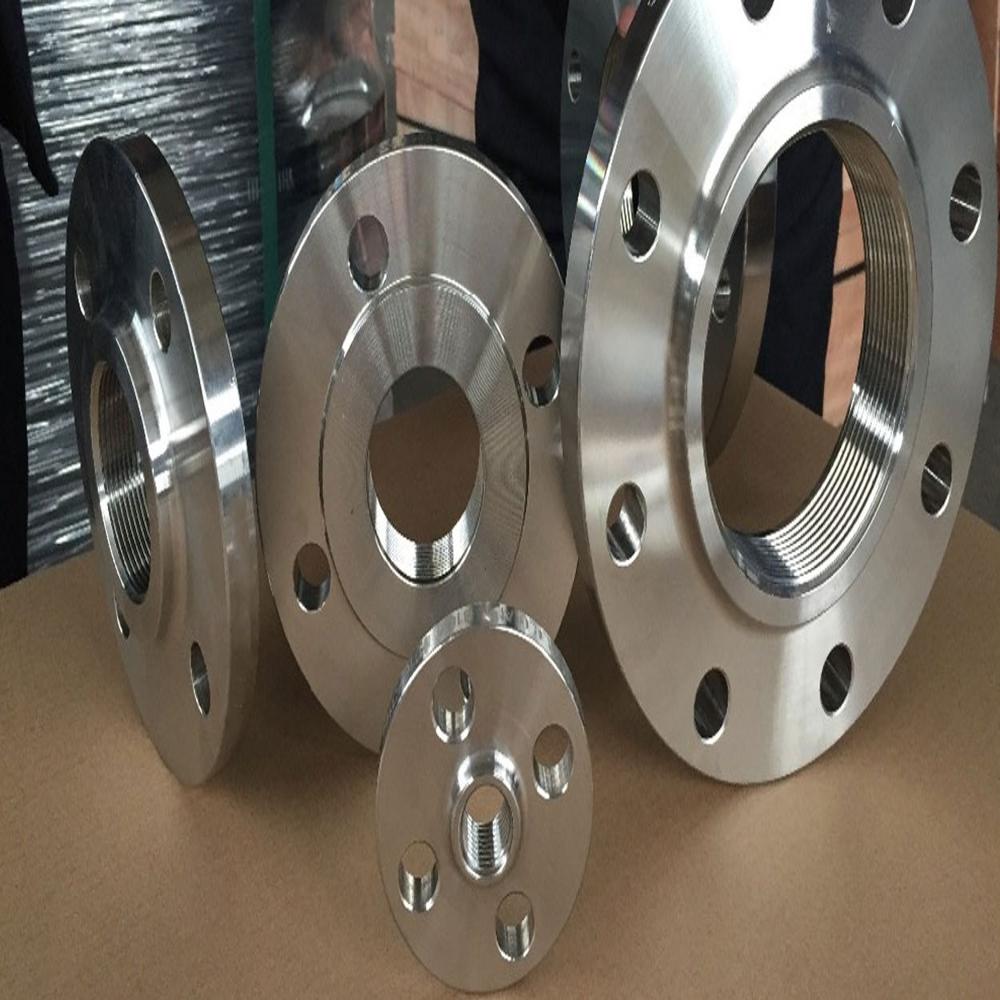 Inconel Flanges - Stainless Steel, 0-1 Inch Round Shape | Silver Color, Grade 304-304l-304h
