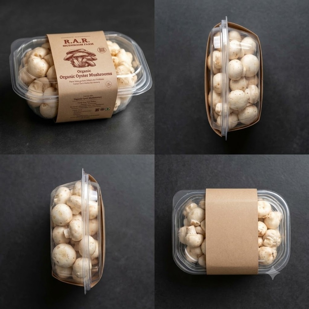 Fresh Rar Oyster Mushroom - Color: Brown Or Light Brown
