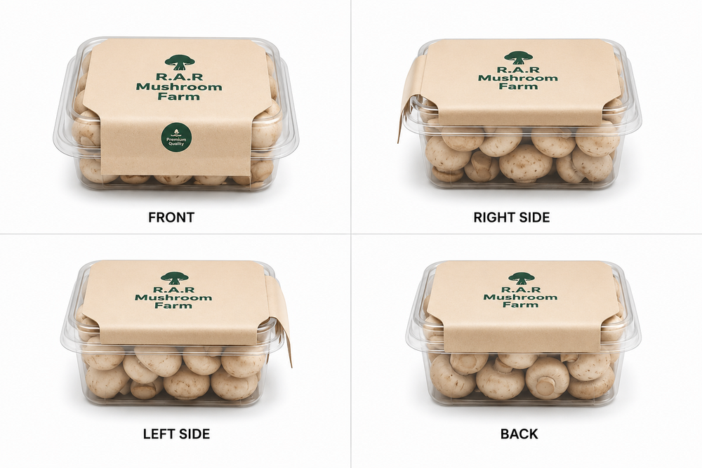 Packed Rar Mushroom - Color: Brown Or Light Brown