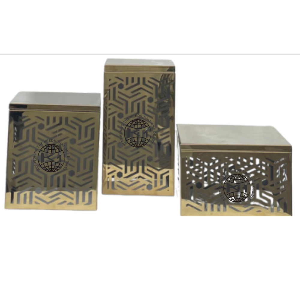 Stain less steel risers in black colour