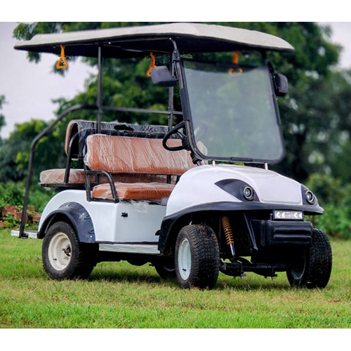 4 Seater Fat Type Golf Car - Color: White