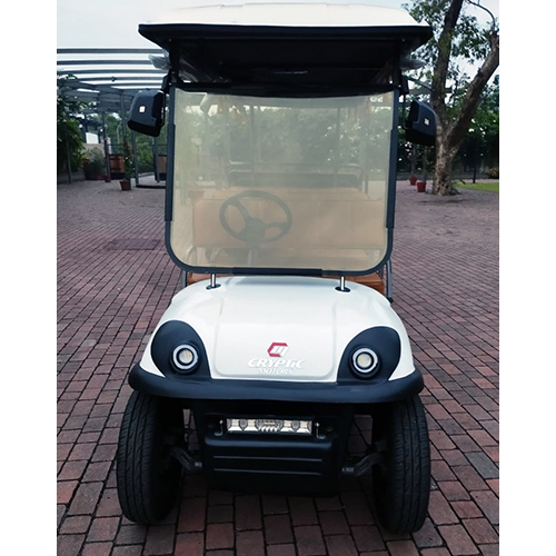 4 Seater Golf Cart With Loader - Color: White