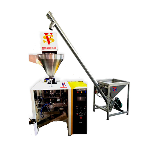 Automatic Servo Auger Filler Belt Draw - Color: Silver