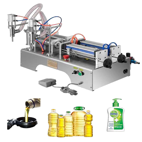 Semi Automatic Liquid Filling Machine - Color: Silver