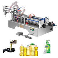 Semi Automatic Liquid Filling Machine - Color: Silver