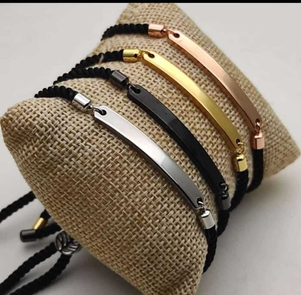 Customizable Leather Strip Belt Bracelet - Color: Multicolor