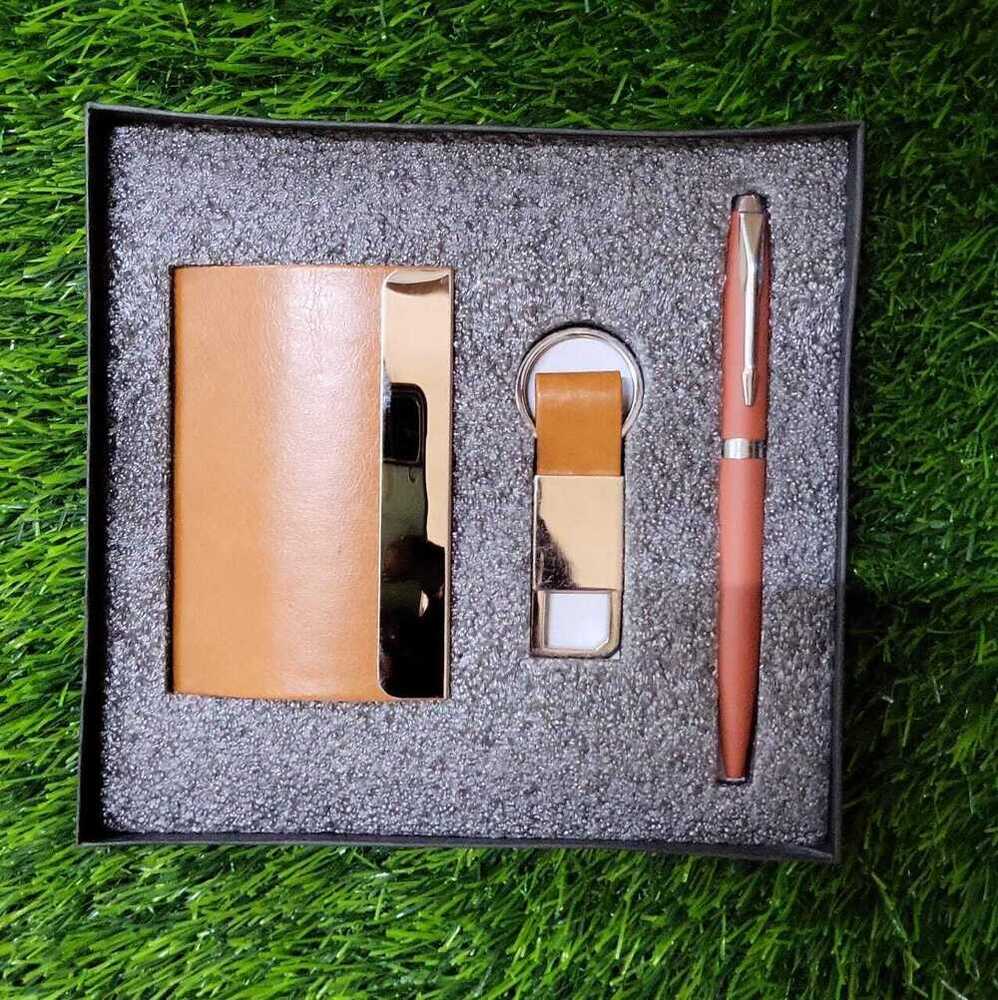 3 In 1 Corporate Set- Diary Pen And Keychain