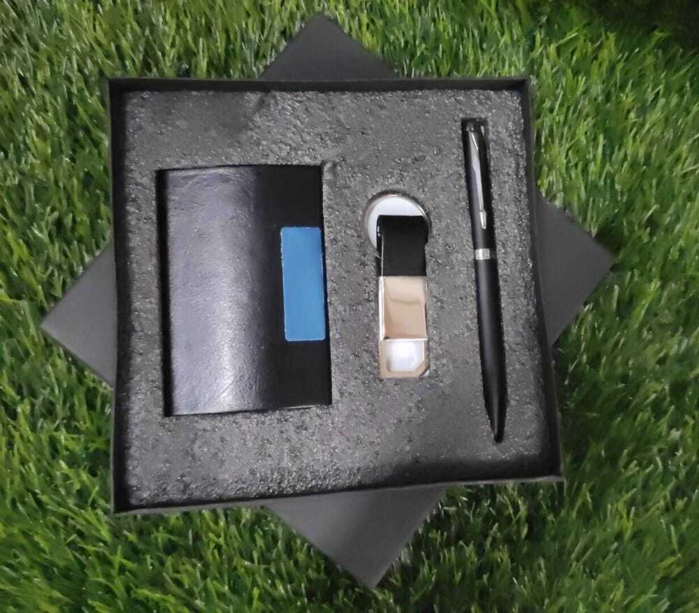 3 In 1 Corporate Set- Diary Pen And Keychain