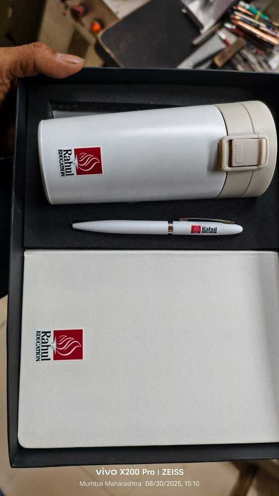 Branding On Corporate Gift Set - Color: White