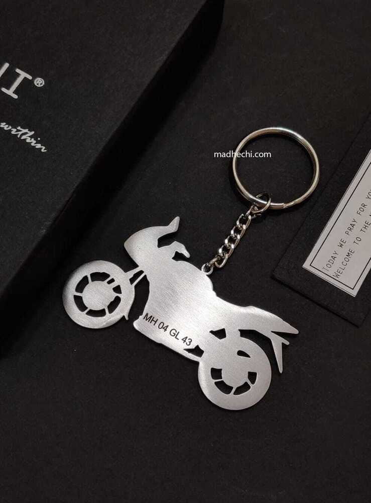Bike Keychain - Color: Silver