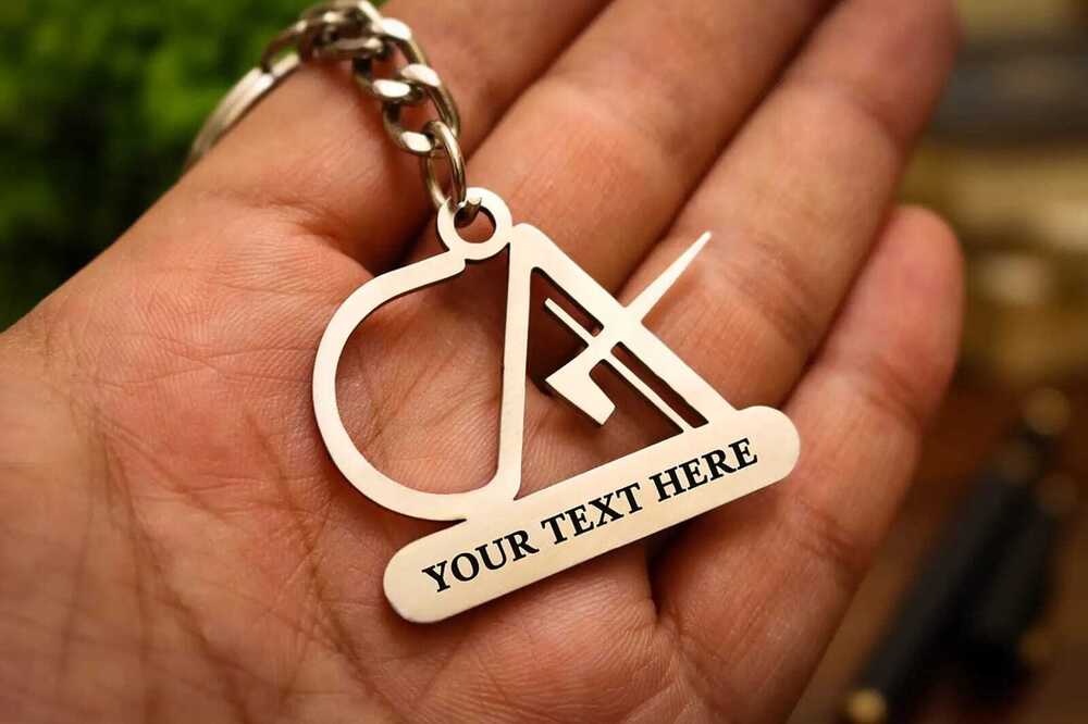 Ca Keychain - Color: Silver