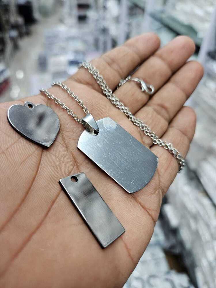 Customizable Only Pendant - Color: Silver