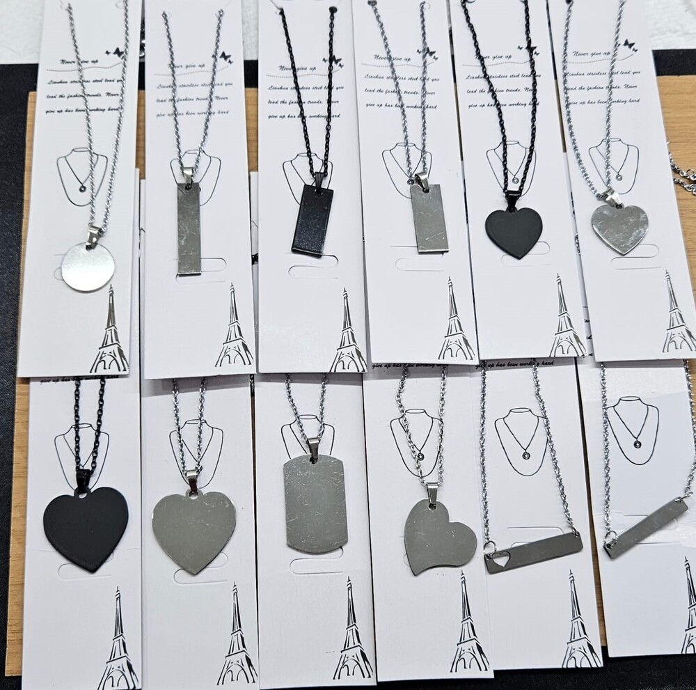 Customizable Pendant - Color: Silver