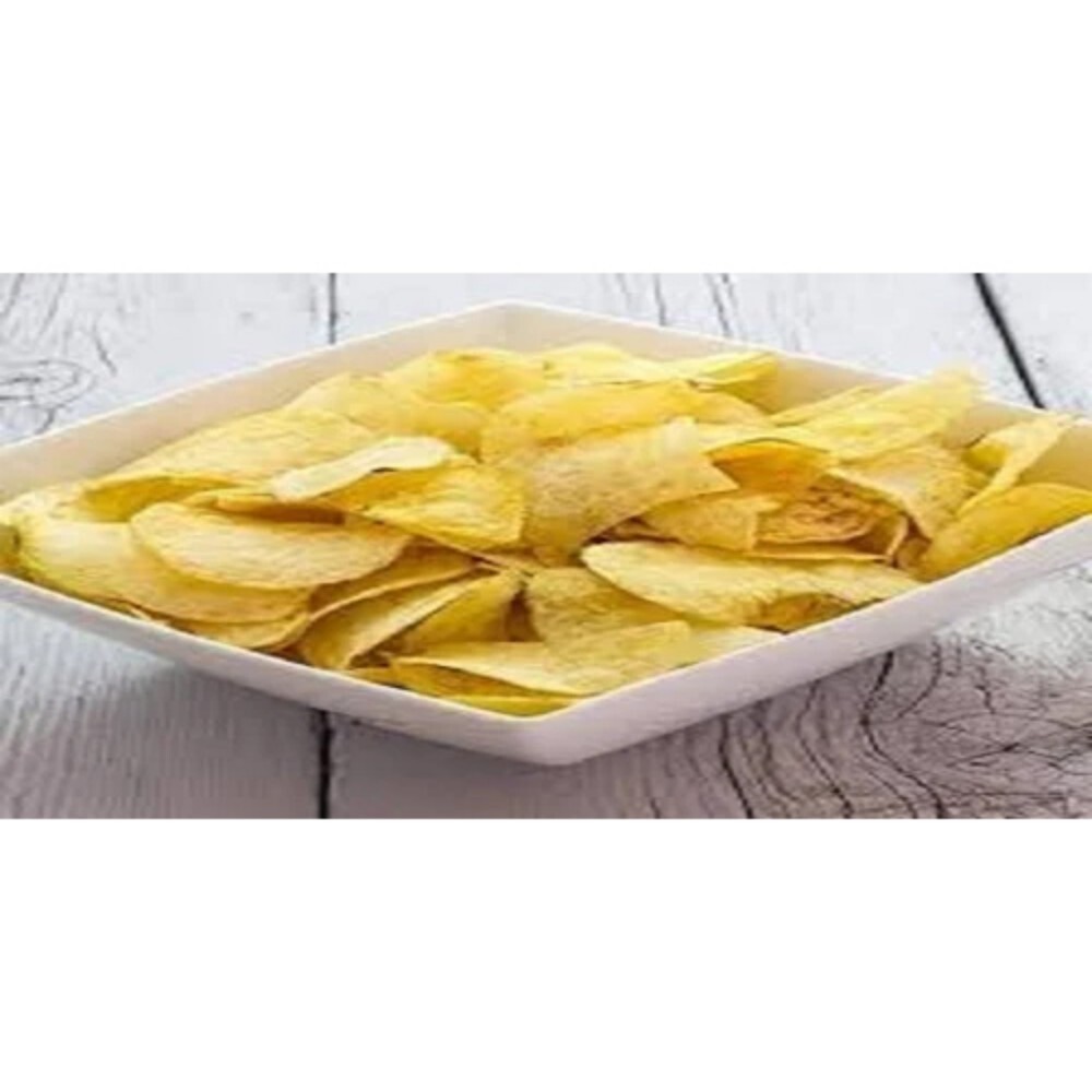 Plain Salted Potato Chips - Fried, 6 Months Shelf Life | Ingredients: Potato, Salt, Taste: Salty, Crisp Texture In Resealable Packaging