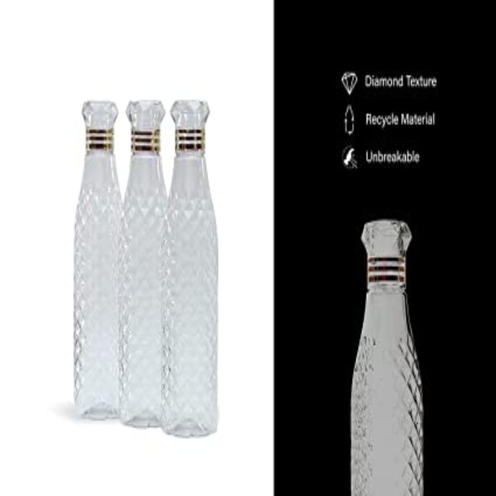 Diamond Pattern Plastic Water Bottles