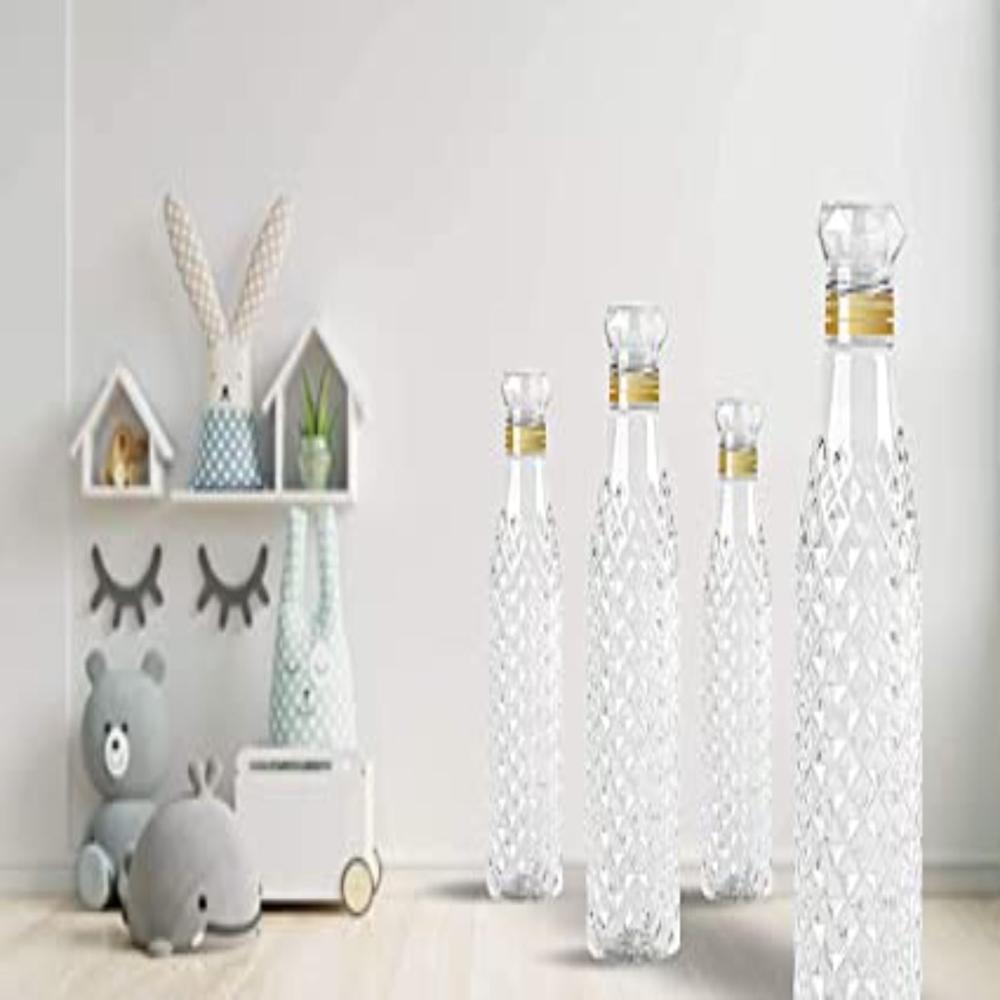 Diamond Pattern Plastic Water Bottles