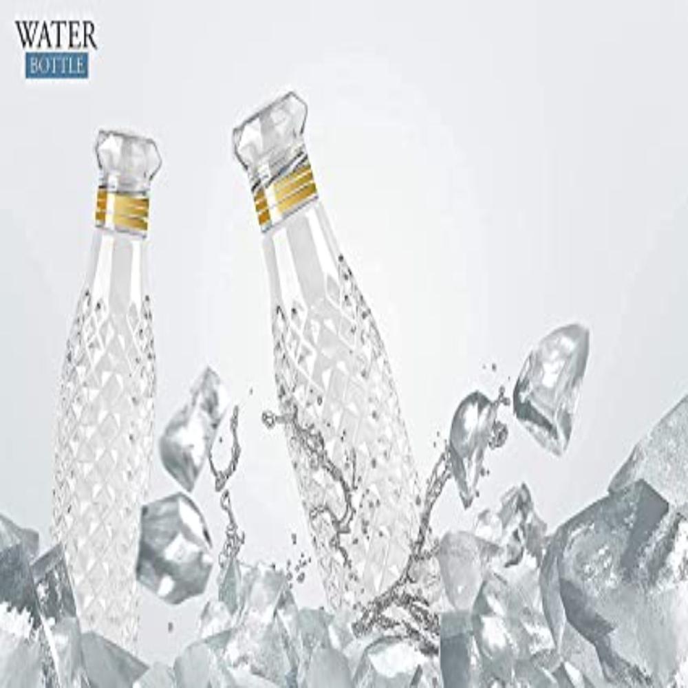 Diamond Pattern Plastic Water Bottles