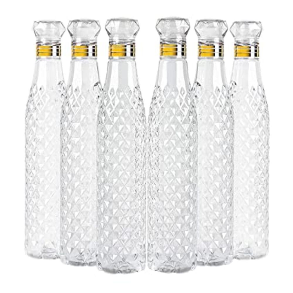 Diamond Pattern Plastic Water Bottles
