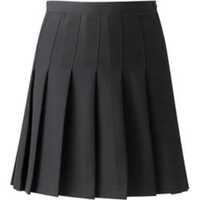 Cotton Uniform Skirt - Color: Black