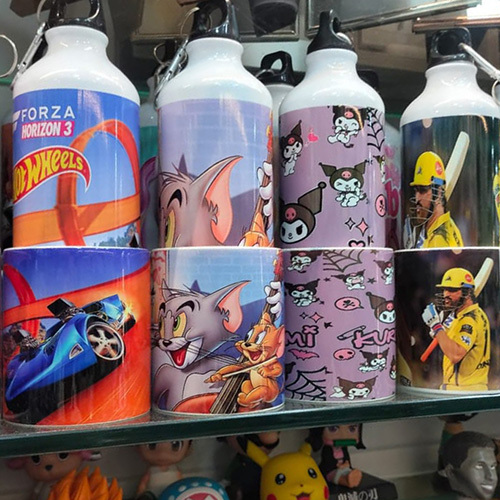 Printed Water Bottles - Color: Multicolor