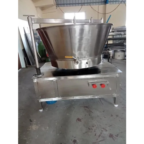 180 Ltr Khoya Making Machine - Color: Silver