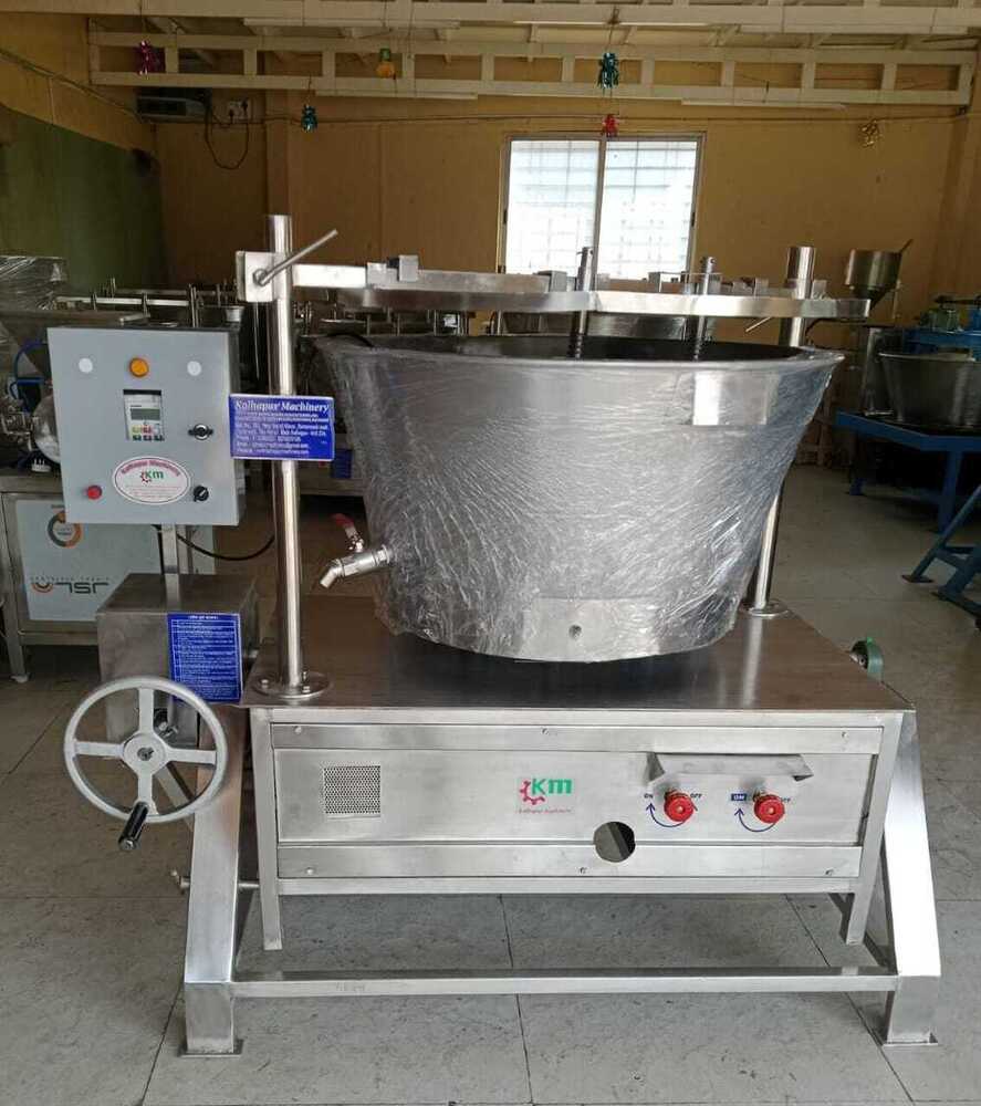 Tilting Model Gas Operated Khoya Making Machine - Capacity: 130 Ltr