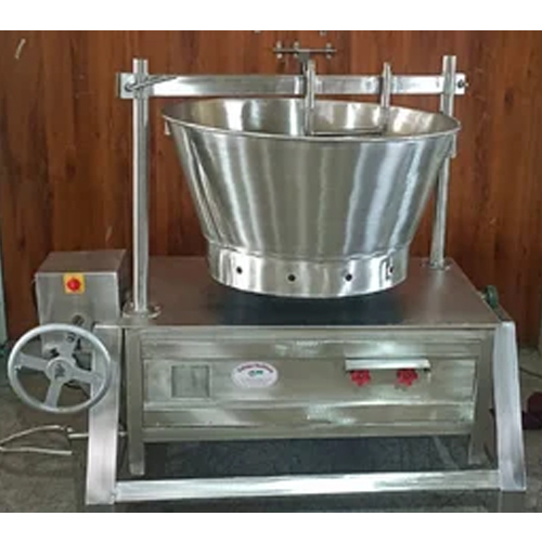 70 Ltr Ss Khoya Making Machine - Color: Silver