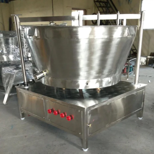 500 Ltr Ss Khoya Making Machine - Color: Silver