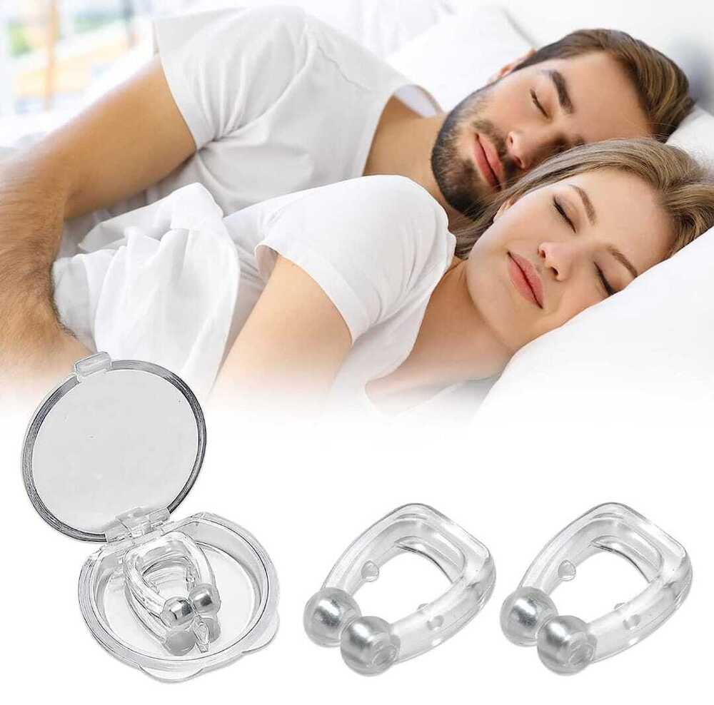 White Silicone Nose Clip Anti Snoring Device Pack Of 2 - Application: Personal