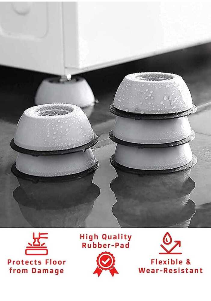Anti Vibration Washer Dryer Pads With Suction Cup Feet - Application: Home