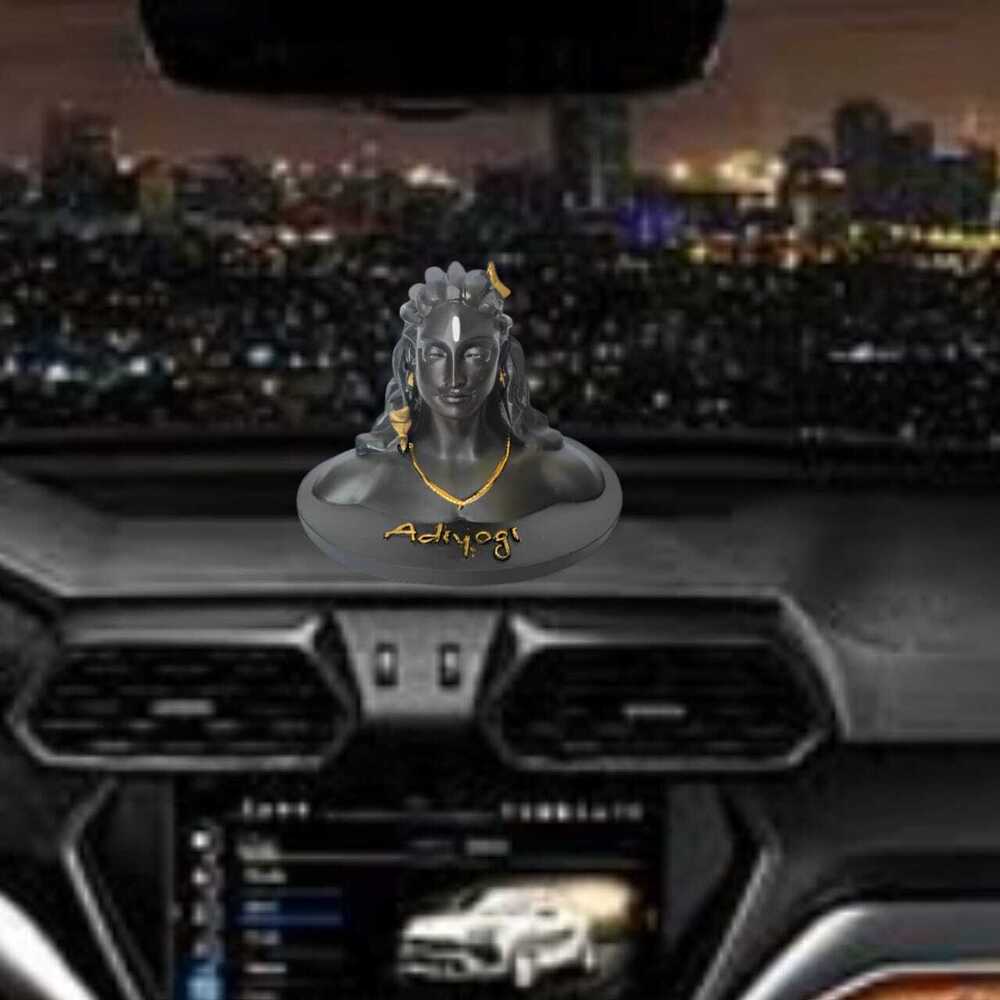 Black Premium Decorative Polyresin Adiyogi