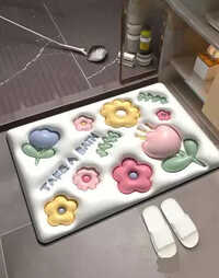 Rubber 3D Rubber Bathroom Mat