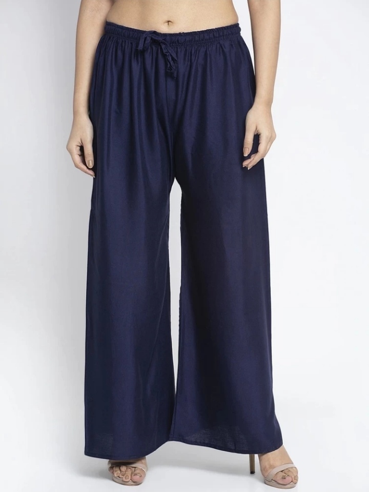 Ladies Dark Blue Palazzo Pant