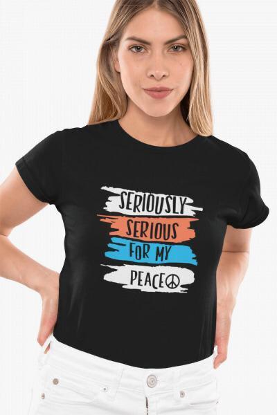 Ladies Printed Crop T-Shirt