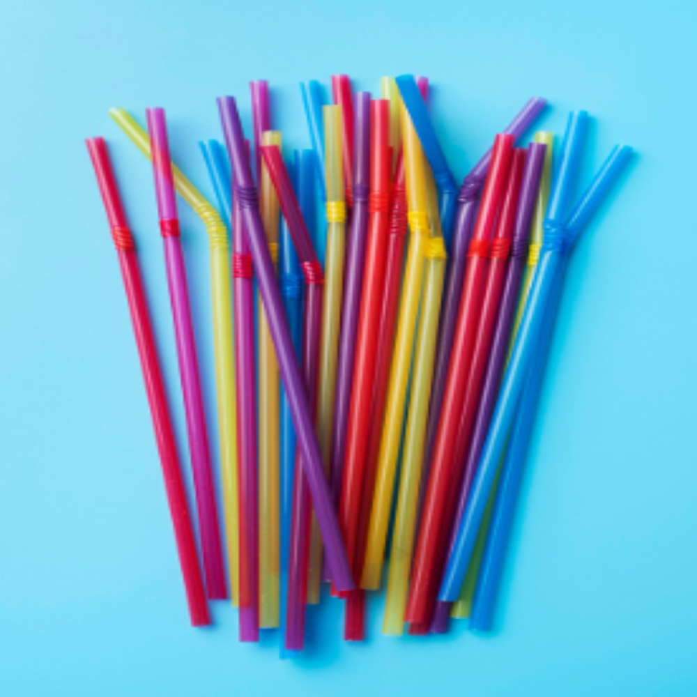 multicolor paper straw