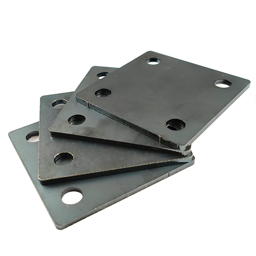 Ms Base Plate With Hole - Color: Silver